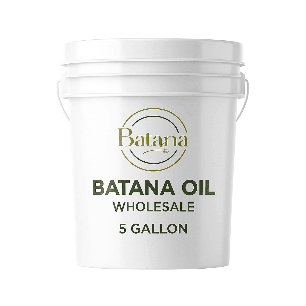 Batana Oil Wholesale – 5 Gallons, Bulk Batana Oil, 100% Raw & Unrefined from Honduras (35 lbs) - Nativae Organics