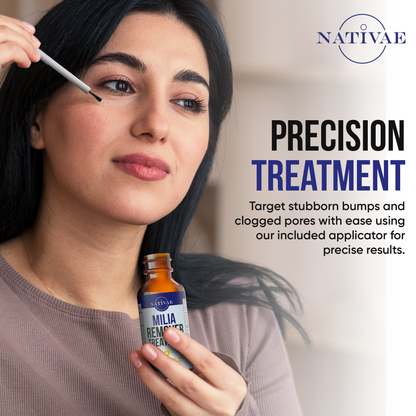 Milia Remover Treatment for Eyes & Face - Milia Spot Treatment with Salicylic Acid & Tea Tree Oil